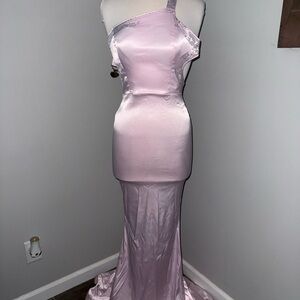 Elegant Pink Evening Gown